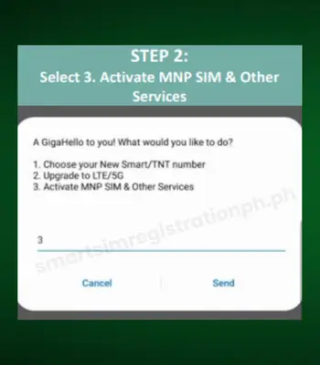 How to Activate Smart SIM: Complete Guide for Prepaid and Postpaid Users 4 smart sim activation using USSD Code step 2